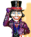 Cartoon caricature sculpt of willy Wonka. Size: 70mm tall